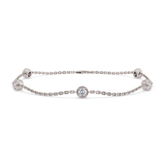 0.50ct Classic Round Diamond Chain Bracelet