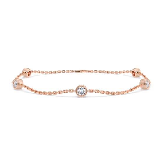 0.50ct Classic Round Diamond Chain Bracelet