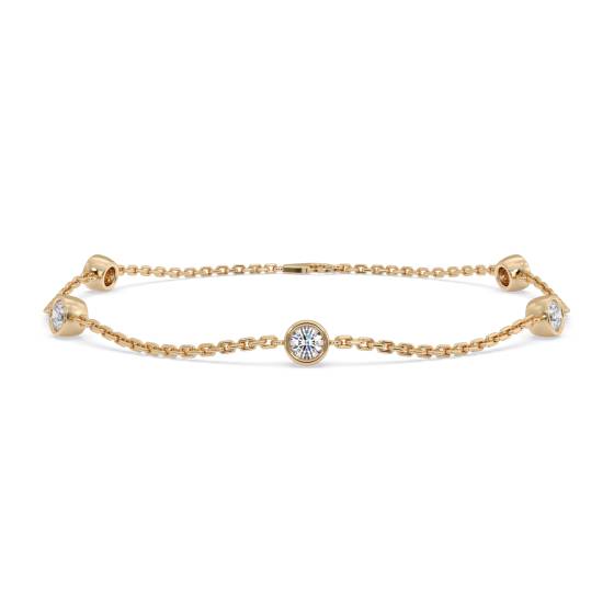 0.50ct Classic Round Diamond Chain Bracelet