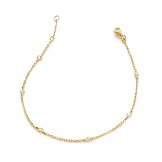 1.00ct Classic Round Diamond Chain Bracelet