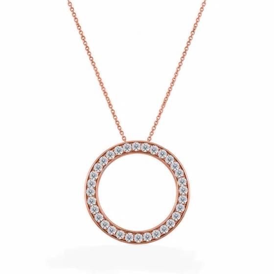 0.50ct Pave Set Round Diamond Designer Pendant