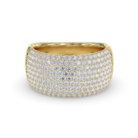 2.40ct Elegant Round Diamond Multi Row Dress Ring