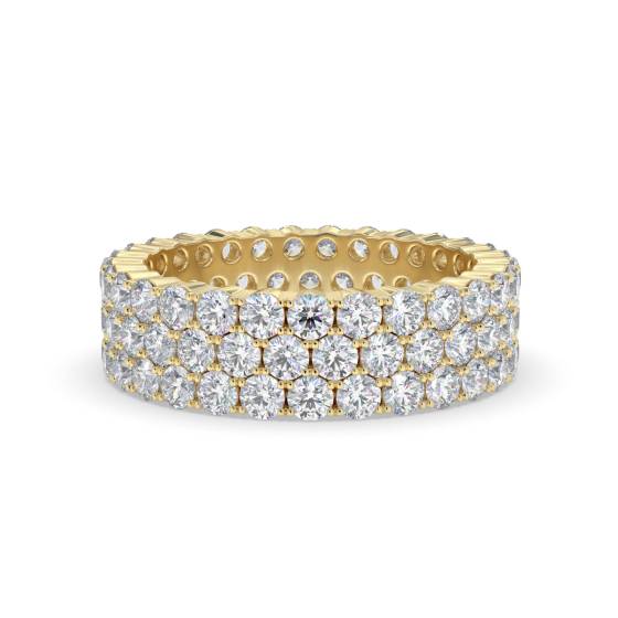 3.00ct Elegant Round Diamond Multi Row Dress Ring