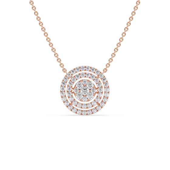 Movable Round Diamond Designer Necklace