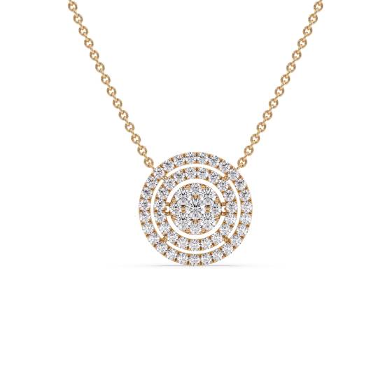 Movable Round Diamond Designer Necklace