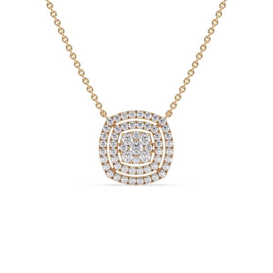 Moveable Round Diamond Designer Necklace