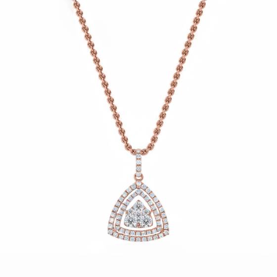 0.50ct Movable Round Diamond Designer Pendant