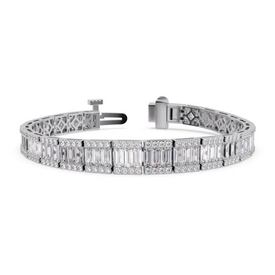 10.00ct Classic Single Row Diamond Tennis Bracelet