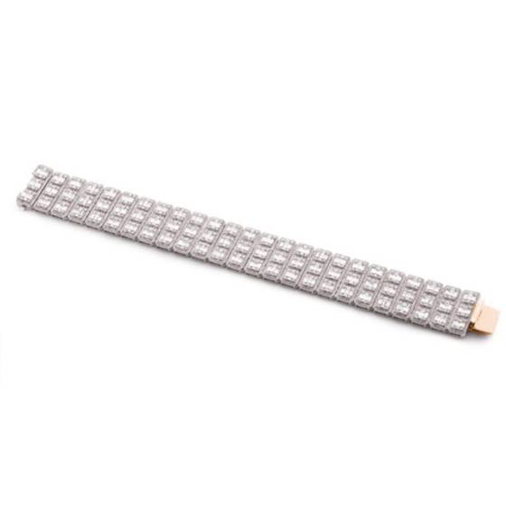 19.20ct Classic Triple Row Diamond Tennis Bracelet