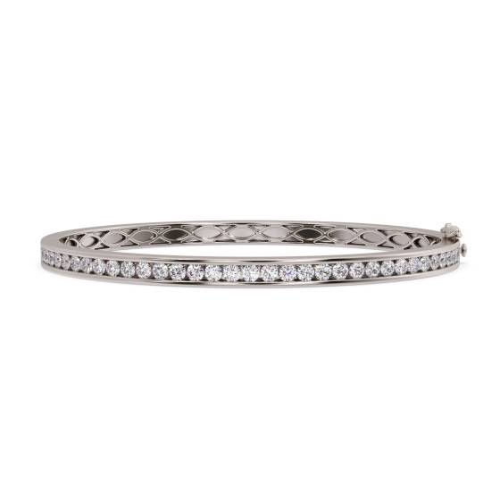 Elegant Round Diamond Set Bangle