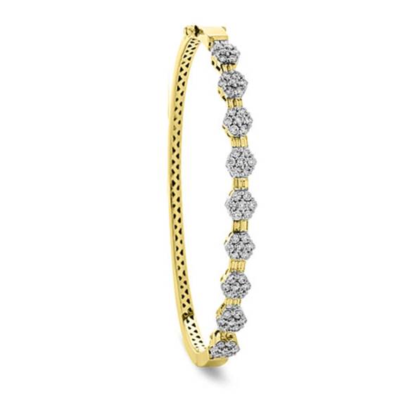 Elegant Encrusted Diamond Set Bangle