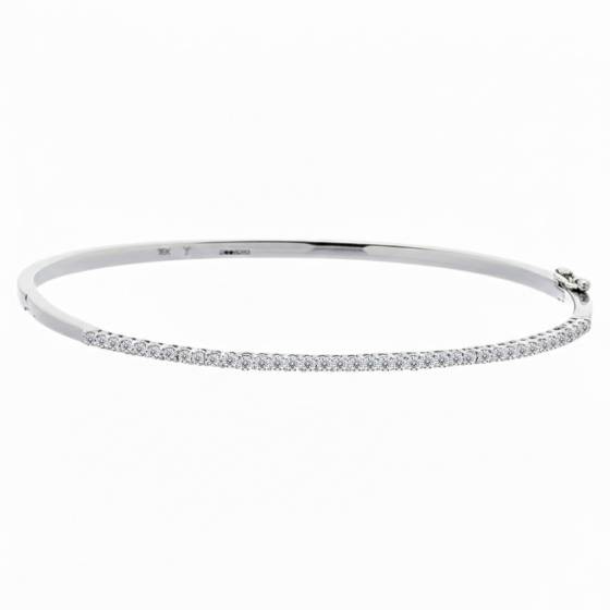 Elegant Round Diamond Set Bangle