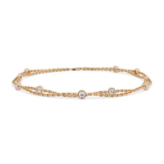 0.25ct Classic Round Diamond Chain Bracelet