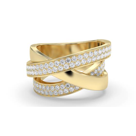 1.20ct Spiral Round Diamond Dress Ring