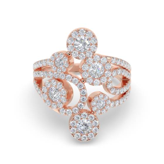 1.40ct Elegant Round Diamond Dress Ring