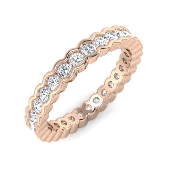1.00ct VS/F-G Round Cut Full Eternity Ring