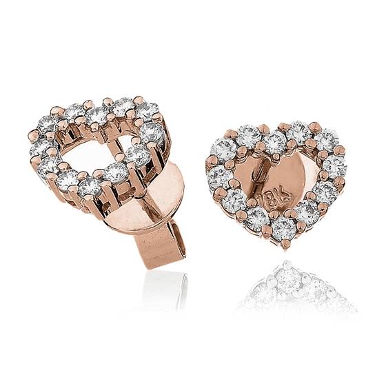 0.35ct VS/F-G Round Diamond Cluster Earrings