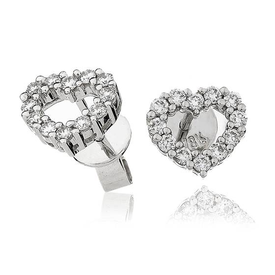 0.35ct VS/F-G Round Diamond Cluster Earrings