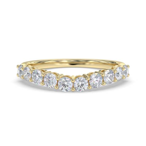0.60ct VS/F-G Round Cut Half Eternity Ring