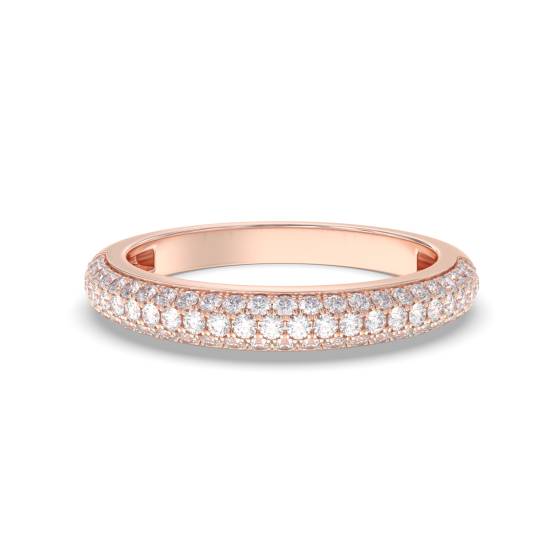 0.40ct VS/F-G Round Cut Half Eternity Ring