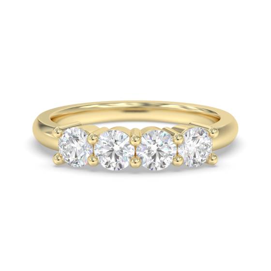 0.75ct VS/F-G Round 4 Stone Diamond Ring