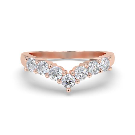 0.50ct VS/F-G Round 7 Stone Diamond Ring