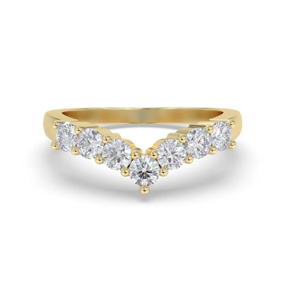 0.50ct VS/F-G Round 7 Stone Diamond Ring