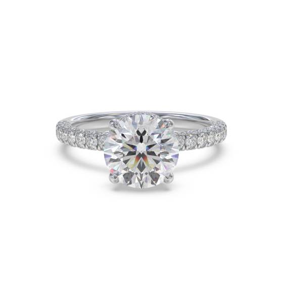 Vintage Round Diamond Engagement Ring