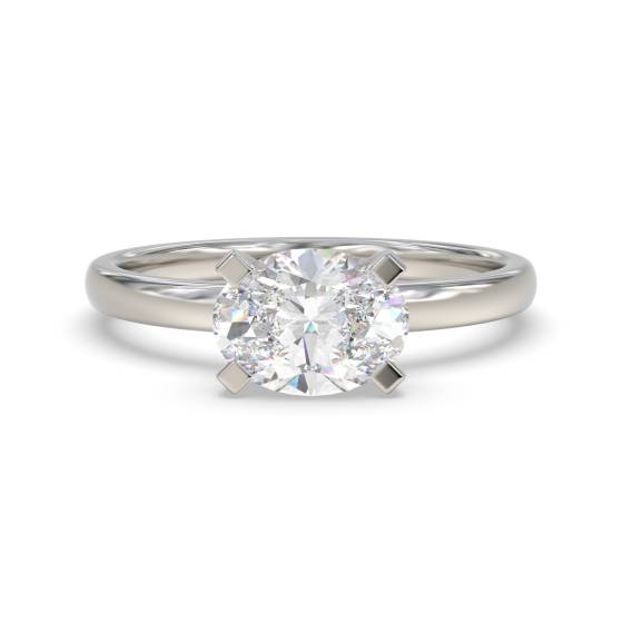 Oval Diamond Engagement Ring