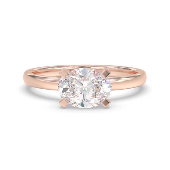 Oval Diamond Engagement Ring
