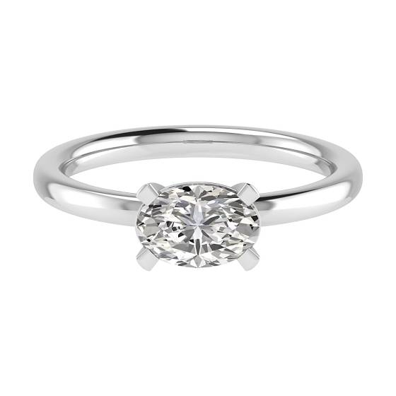 Oval Diamond Engagement Ring