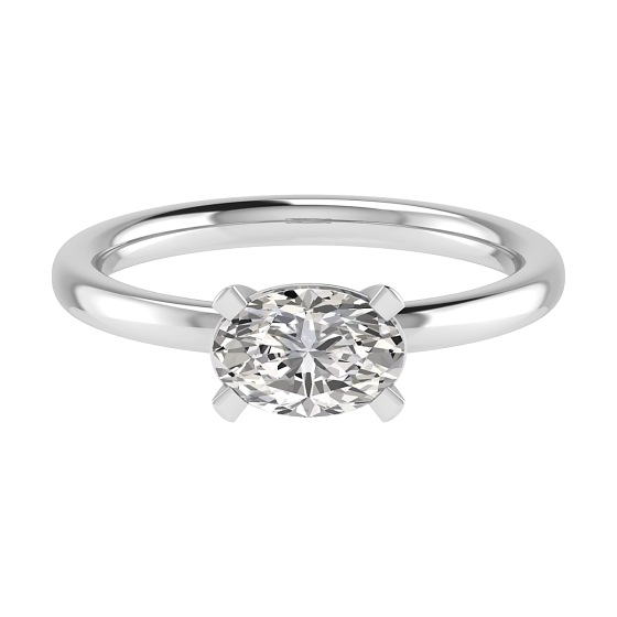 Oval Diamond Engagement Ring