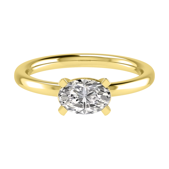 Oval Diamond Engagement Ring