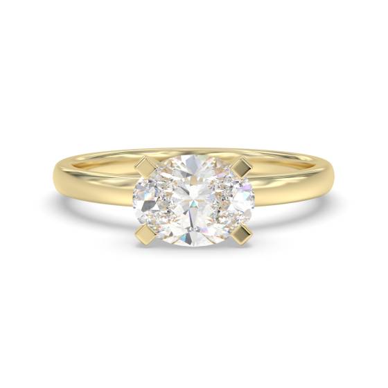 Oval Diamond Engagement Ring