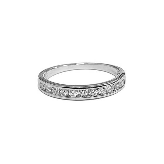 0.25ct VS/E-F Channel Set Natural Diamond Half Eternity Ring