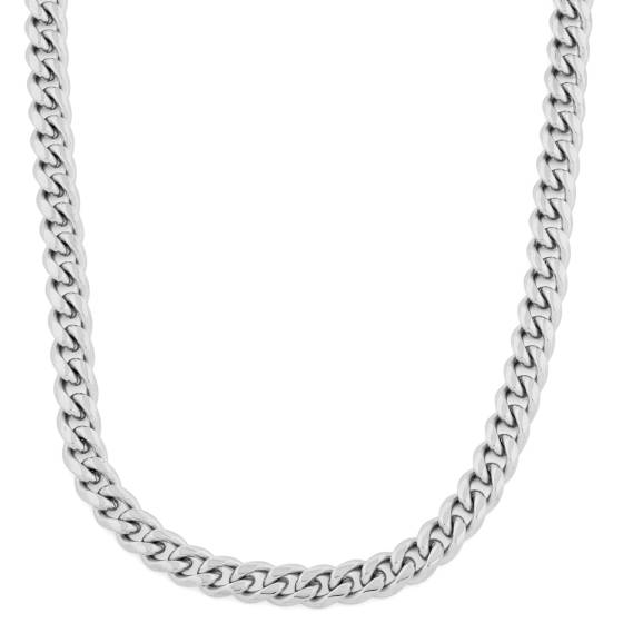 10mm Silver Chain Necklace