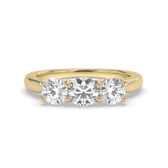 Traditional Round Diamond Trilogy Ring