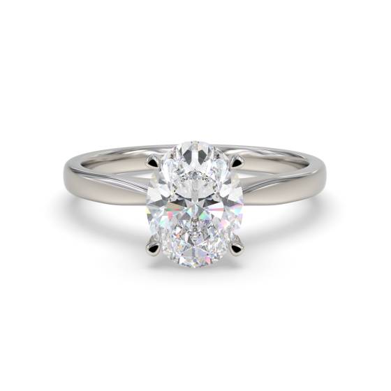 Oval Diamond Engagement Ring