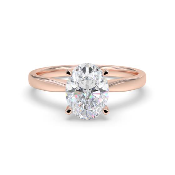 Oval Diamond Engagement Ring