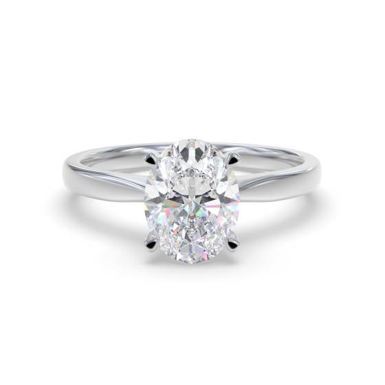 Oval Diamond Engagement Ring
