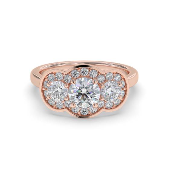 Round Diamond Designer Ring