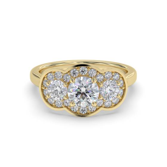 Round Diamond Designer Ring