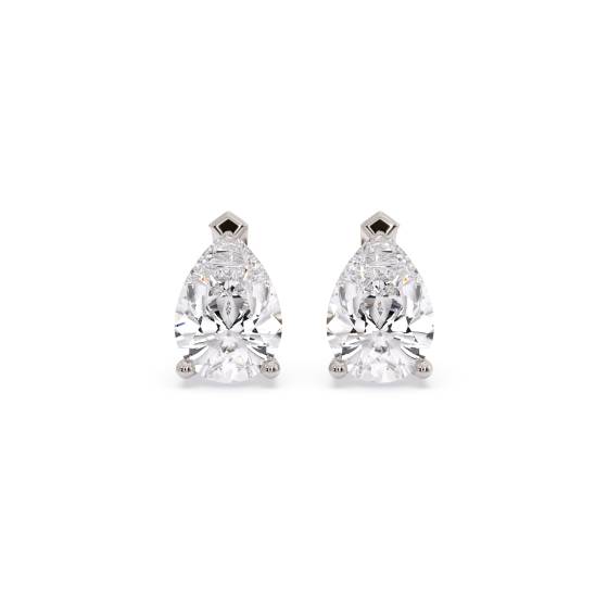 Classic Pear Diamond Stud Earrings