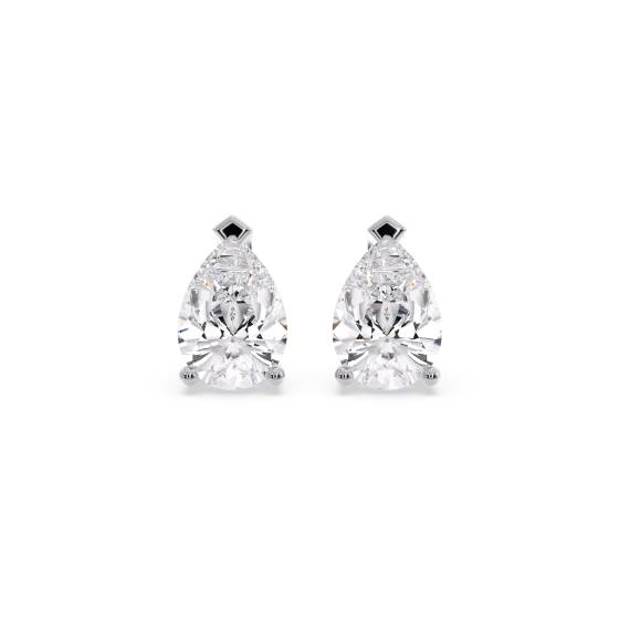 Classic Pear Diamond Stud Earrings