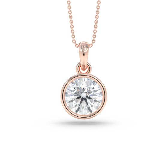 0.10 SI/G-H Classic Round Diamond Solitaire Pendant