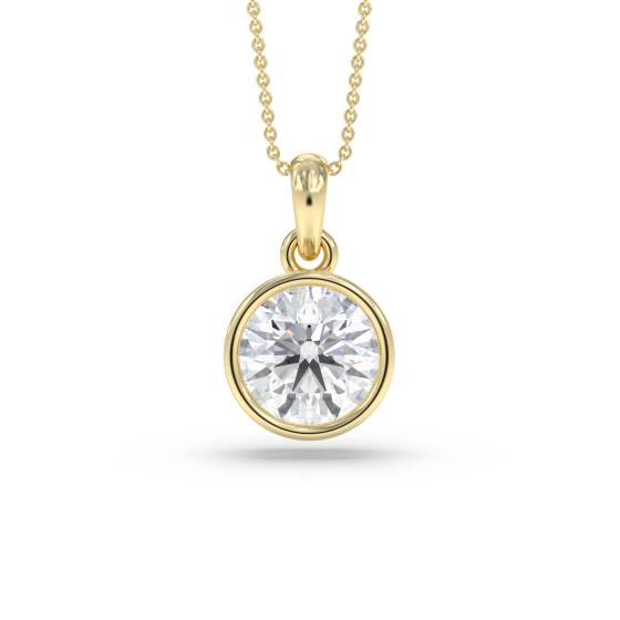 0.10 SI/G-H Classic Round Diamond Solitaire Pendant