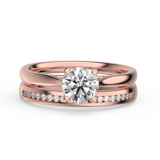 Round Diamond Solitaire Bridal Set
