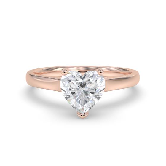 Heart Diamond Engagement Ring
