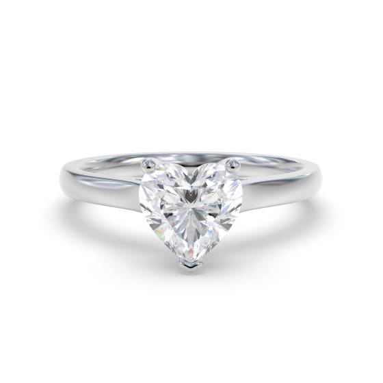 Heart Diamond Engagement Ring