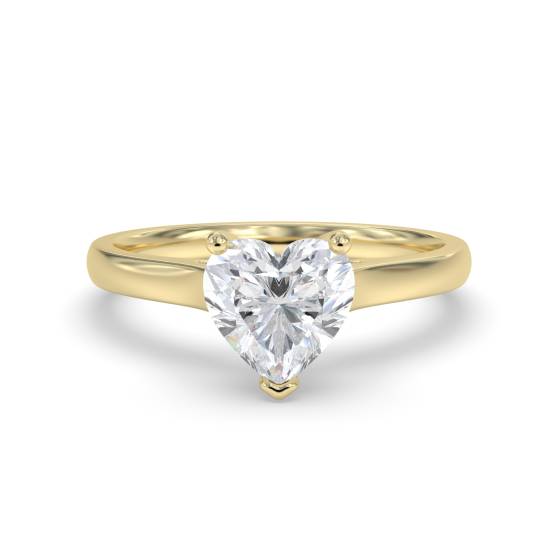 Heart Diamond Engagement Ring